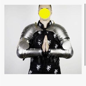 Medieval Style Silver Armor Set